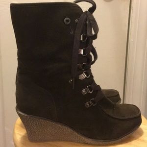 Brown Wedge Boots